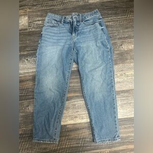 Old Navy Women's High-Rise Curvy OG Straight Leg Blue Jeans